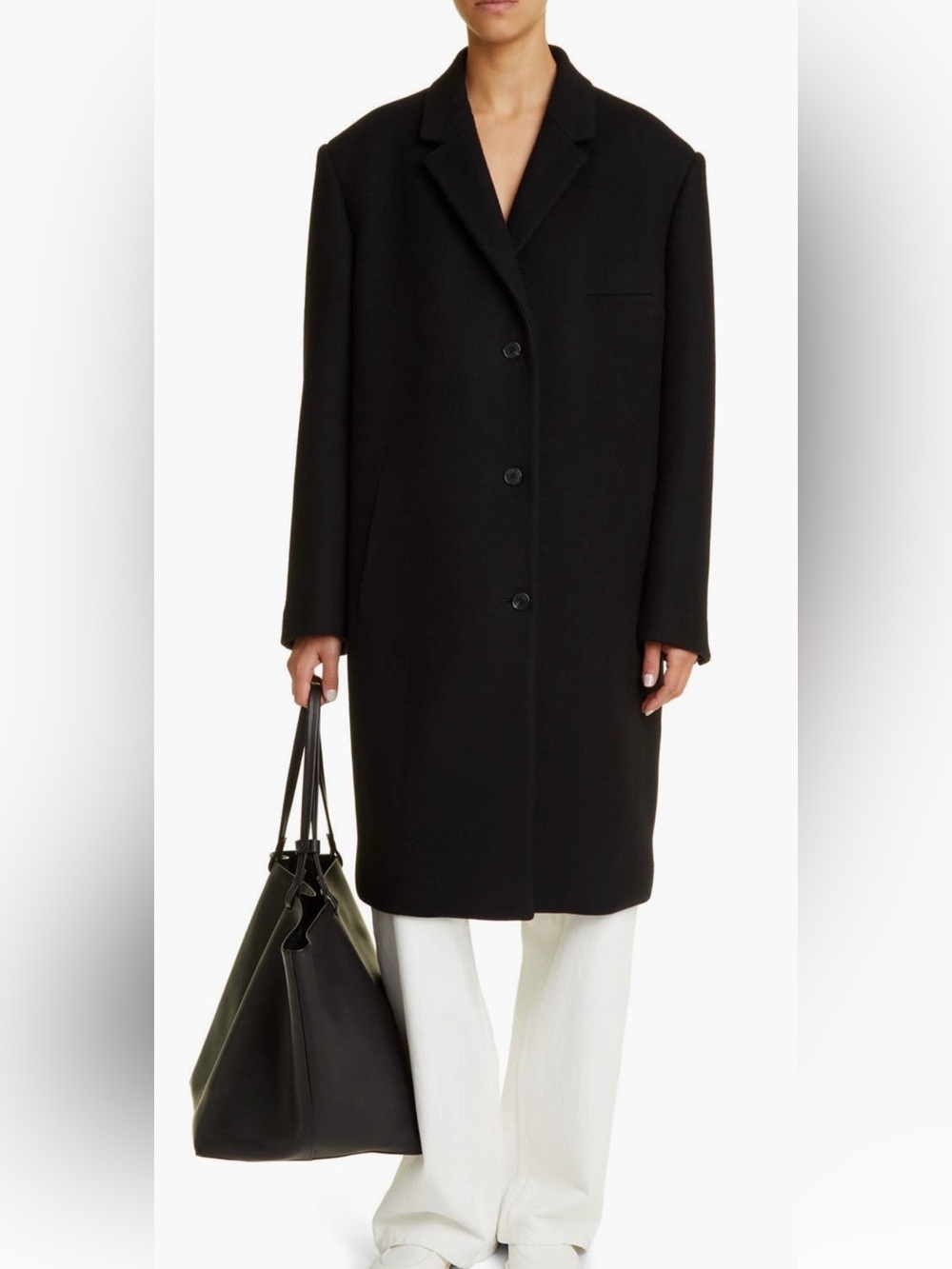 The Row Adron Oversize Wool Blend Coat